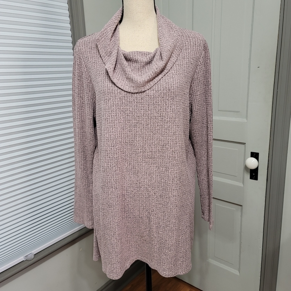 Lane Bryant Thermal Knit Cowl Neck Top